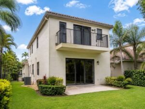 House survey for a two story home with an upper balcony in Pembroke Pines Florida
