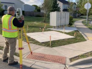 As built surveys recording completed water and sewer improvements in Pembroke Pines, Florida.